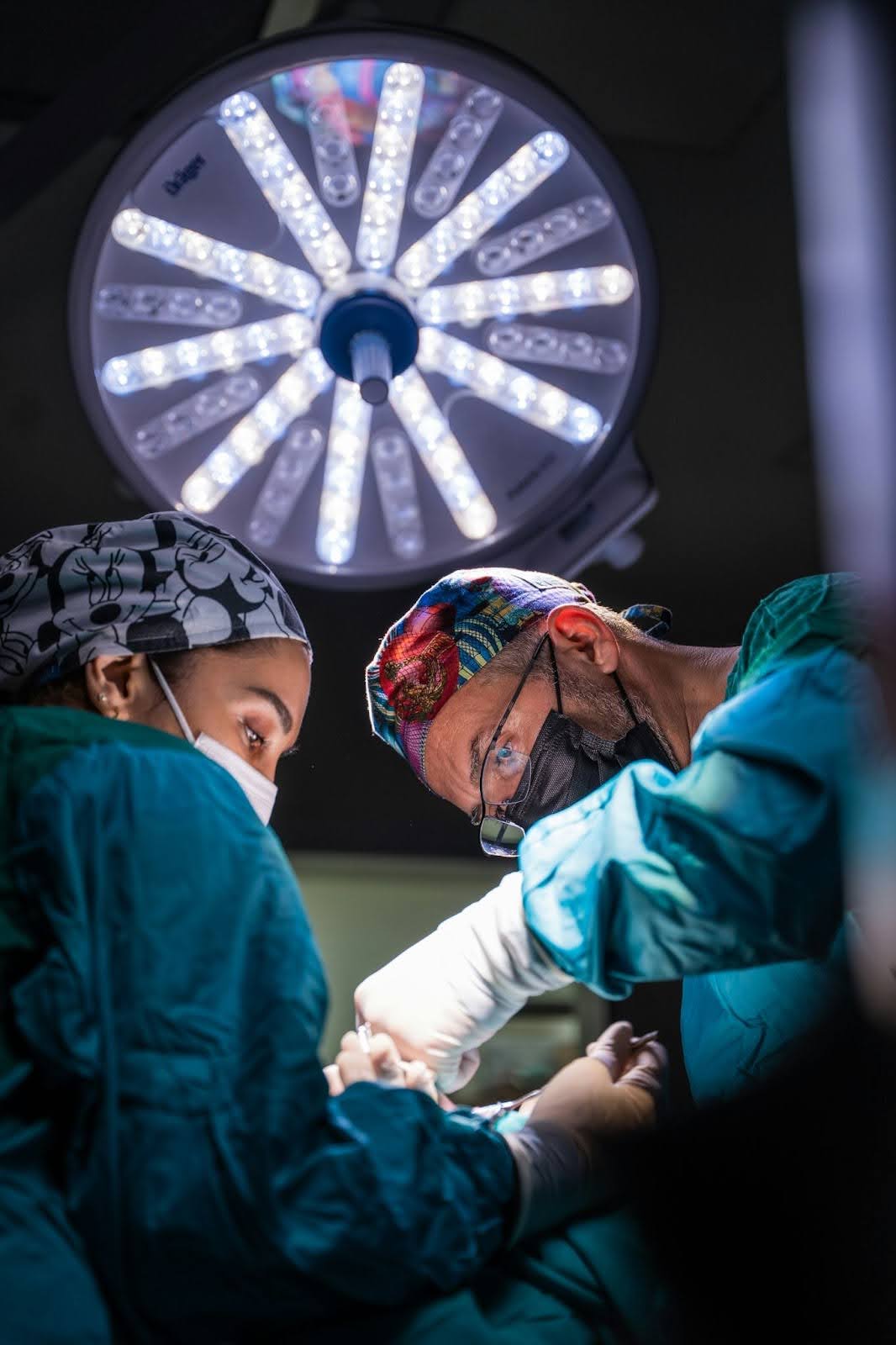 Doctors in surgery