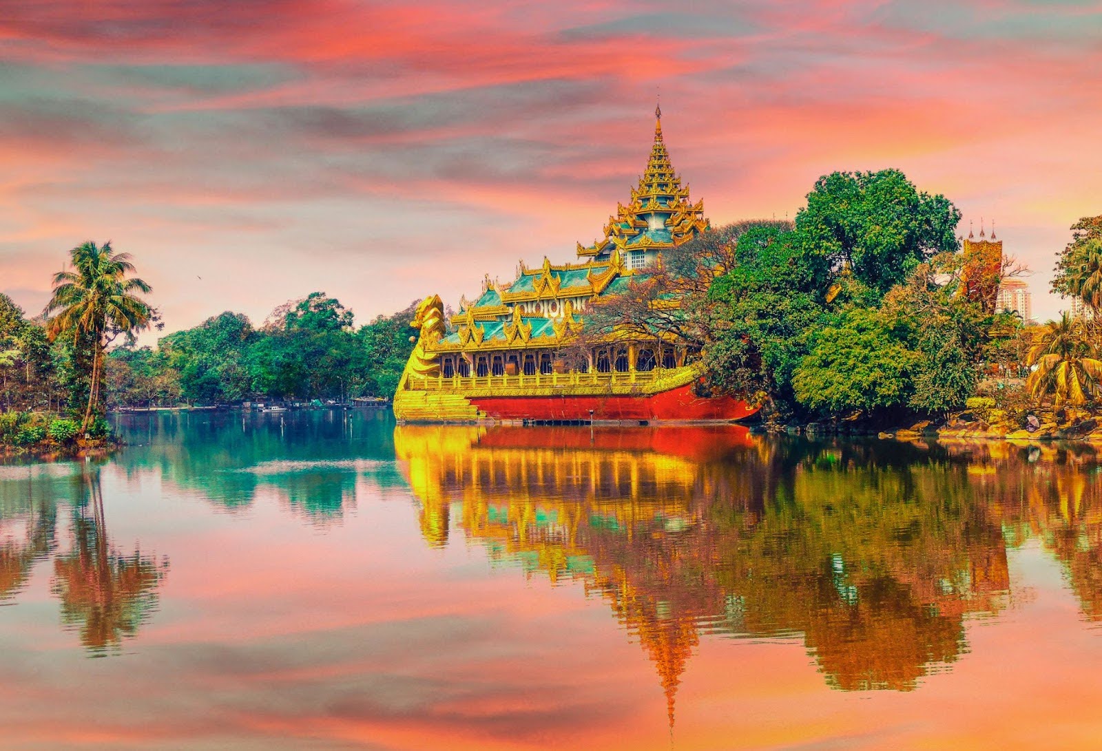 Temple by the water
