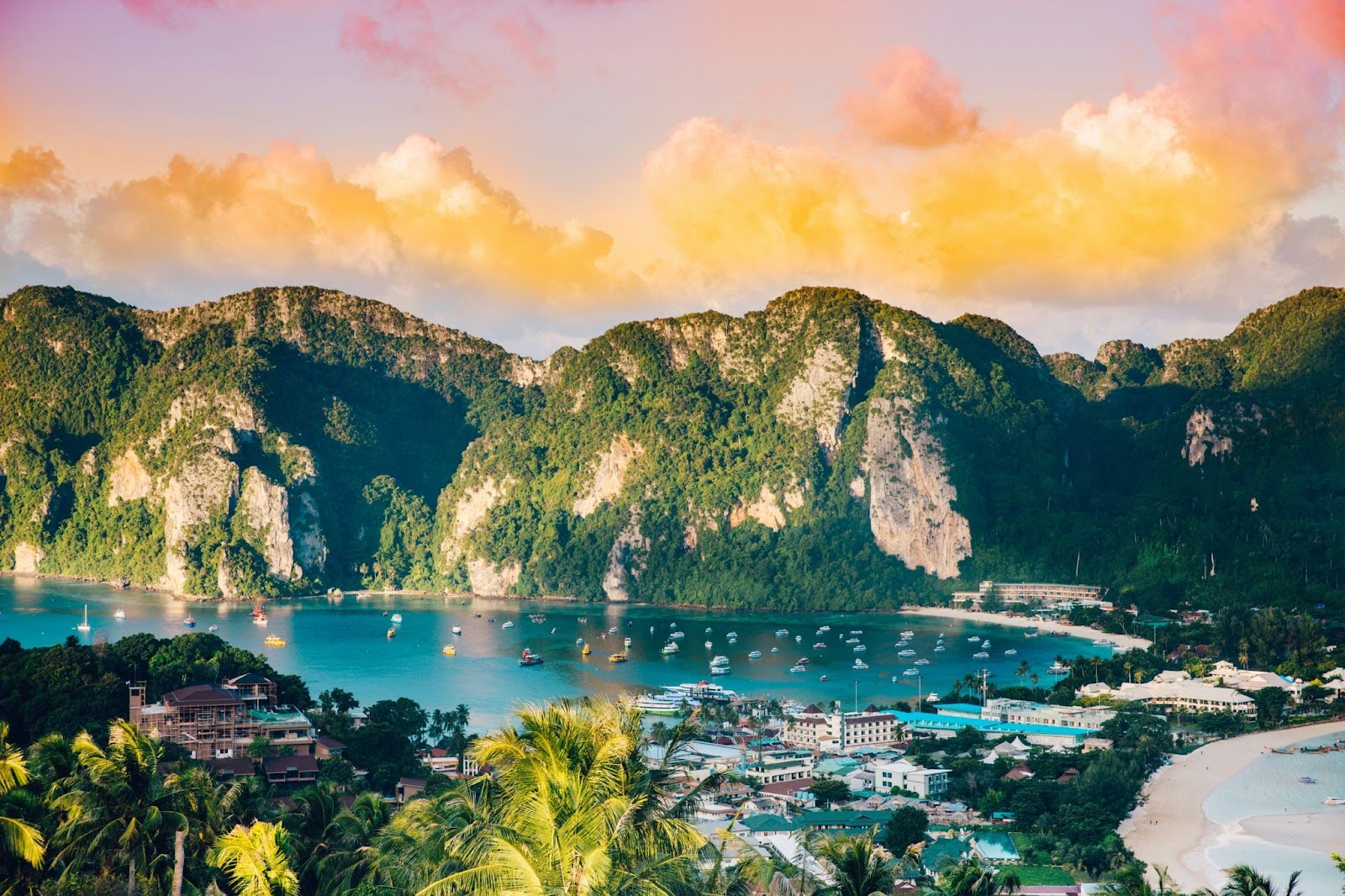 Mountain and ocean view